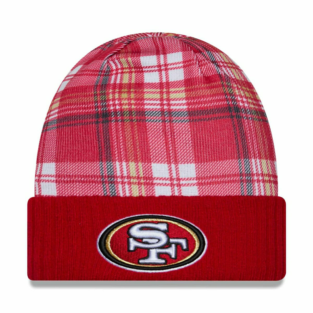 San Francisco 49ers 2024 NFL Sideline Statement New Era Knit Hat Red - Taass US