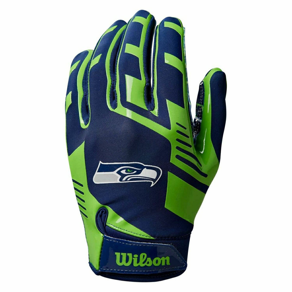 Seattle Seahawks Wilson Youth Stretch-Fit NFL Receivers Gloves (KIDS) - Taass Online