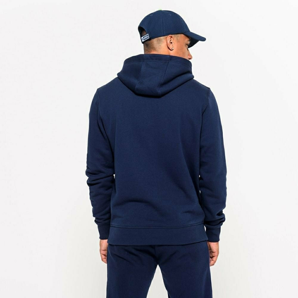 Seattle Seahawks Logo Hoodie New Era NFL Sweatshirt Navy - Taass US
