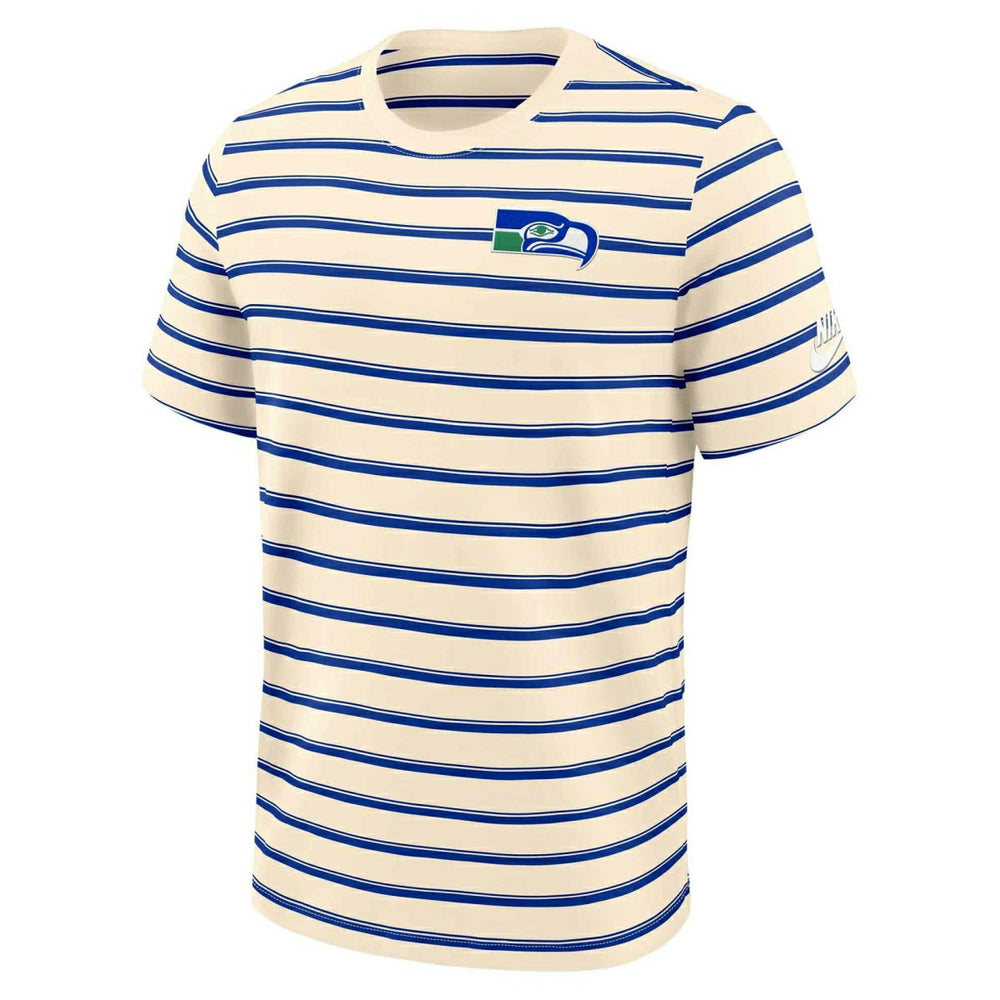 Seattle Seahawks Rewind Striped Club NFL T-Shirt - Taass for sale