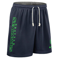 Seattle Seahawks 2025 NFL Sideline Reversible Mesh Nike Dri-FIT Shorts Navy - Taass discount