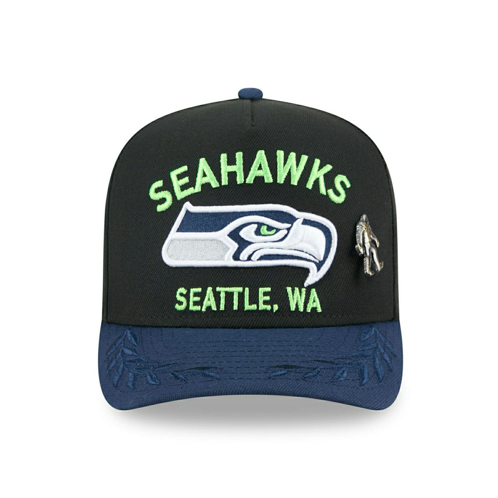 Seattle Seahawks 2025 NFL Draft New Era 59FIFTY A-Frame Fitted Cap Black - Taass sale