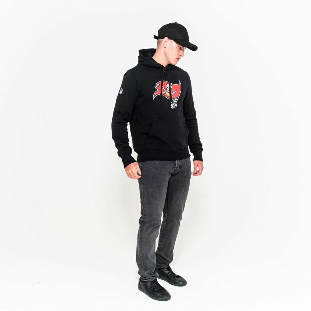 Tampa Bay Buccaneers Logo Hoodie NFL Sweatshirt Black - Taass on sale
