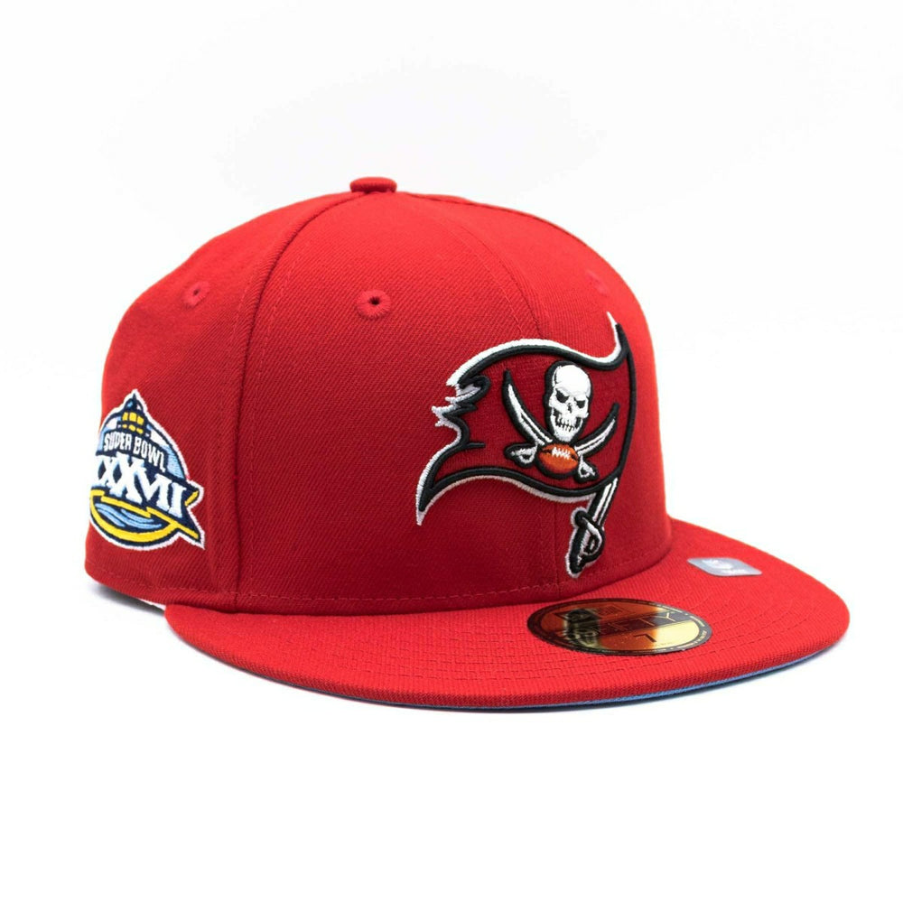 Tampa Bay Buccaneers Super Bowl XXXVII New Era 59FIFTY Fitted NFL Cap Red - Taass discount