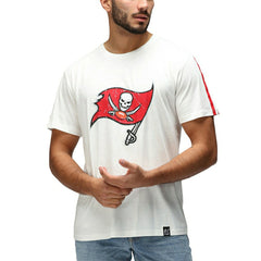 Tampa Bay Buccaneers Recovered Ecru Slub NFL T-Shirt Cream - Taass on sale