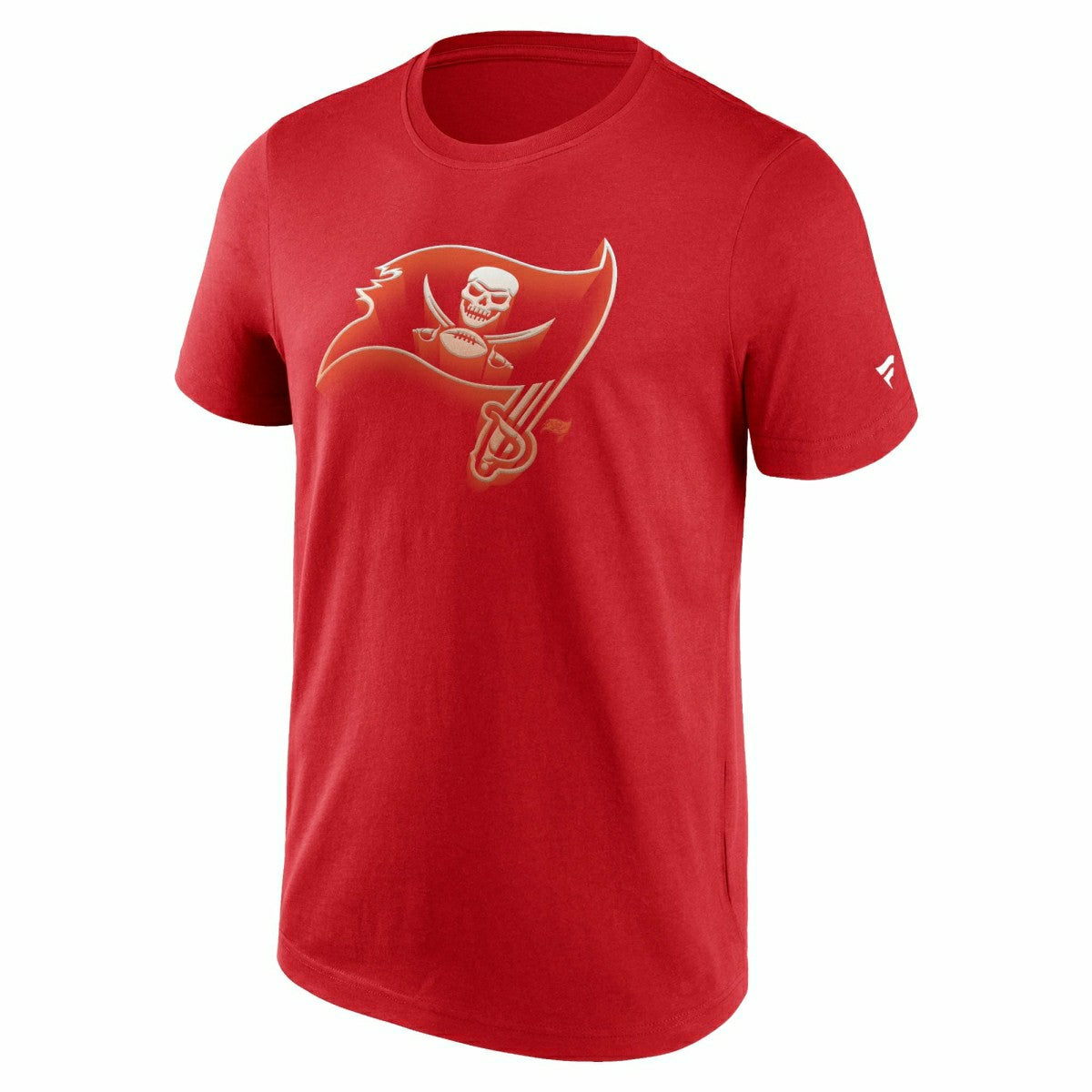 Tampa Bay Buccaneers Chrome Logo NFL T-Shirt Red - Taass Online