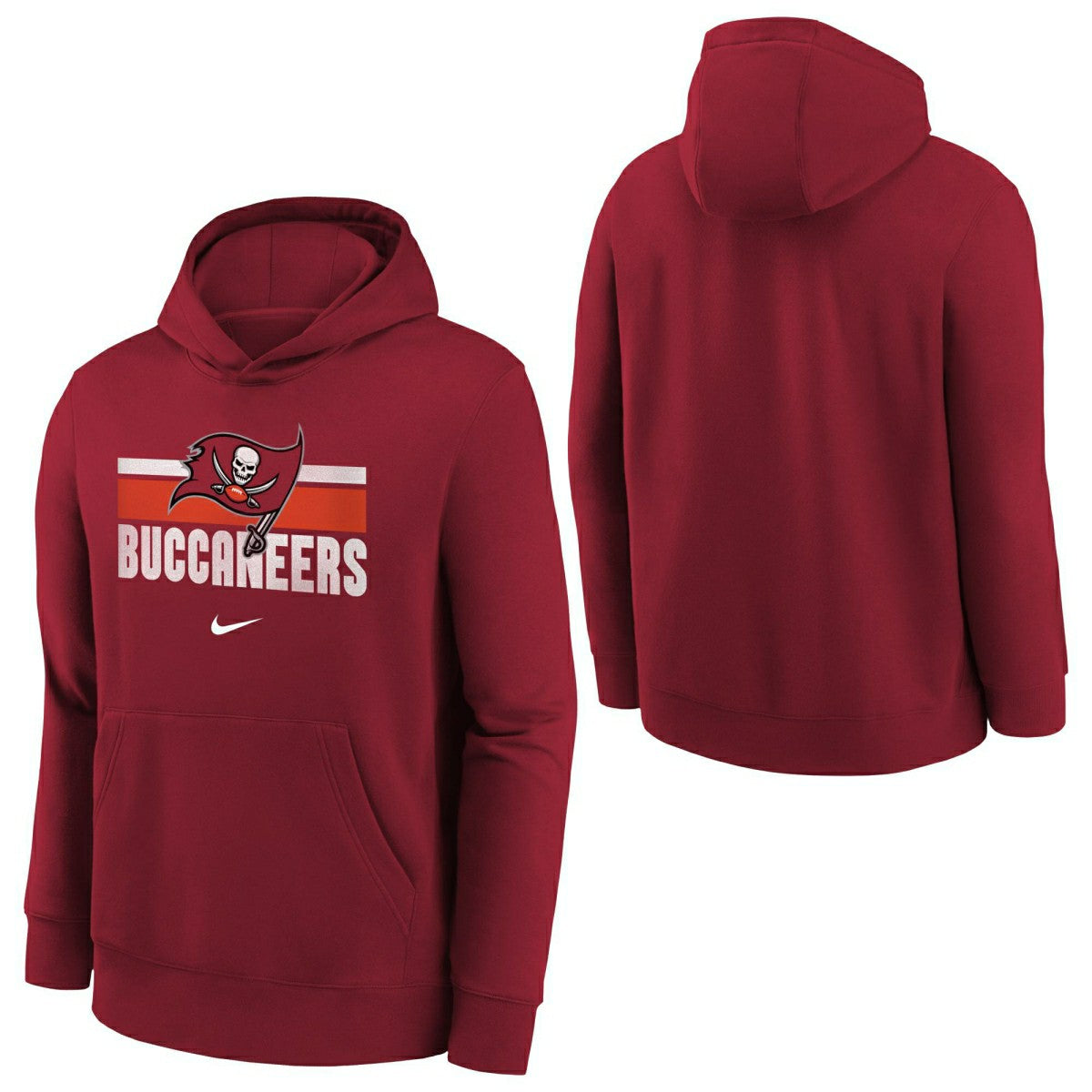 Tampa Bay Buccaneers NFL Team Stripes Nike Club Hoodie (YOUTH) - Taass outlet