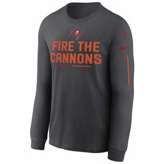 Tampa Bay Buccaneers Team Slogan Nike Long Sleeve Shirt Anthracite - Taass discount