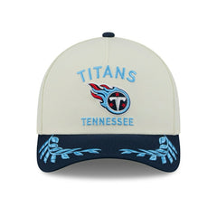 Tennessee Titans 2025 NFL Draft 9FORTY M-Crown A-Frame Snapback Cap Cream - Taass US