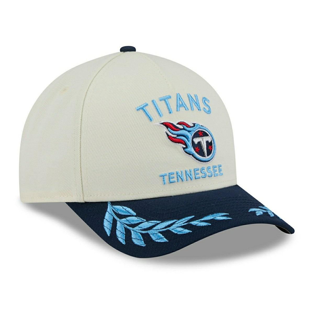 Tennessee Titans 2025 NFL Draft 9FORTY M-Crown A-Frame Snapback Cap Cream - Taass US