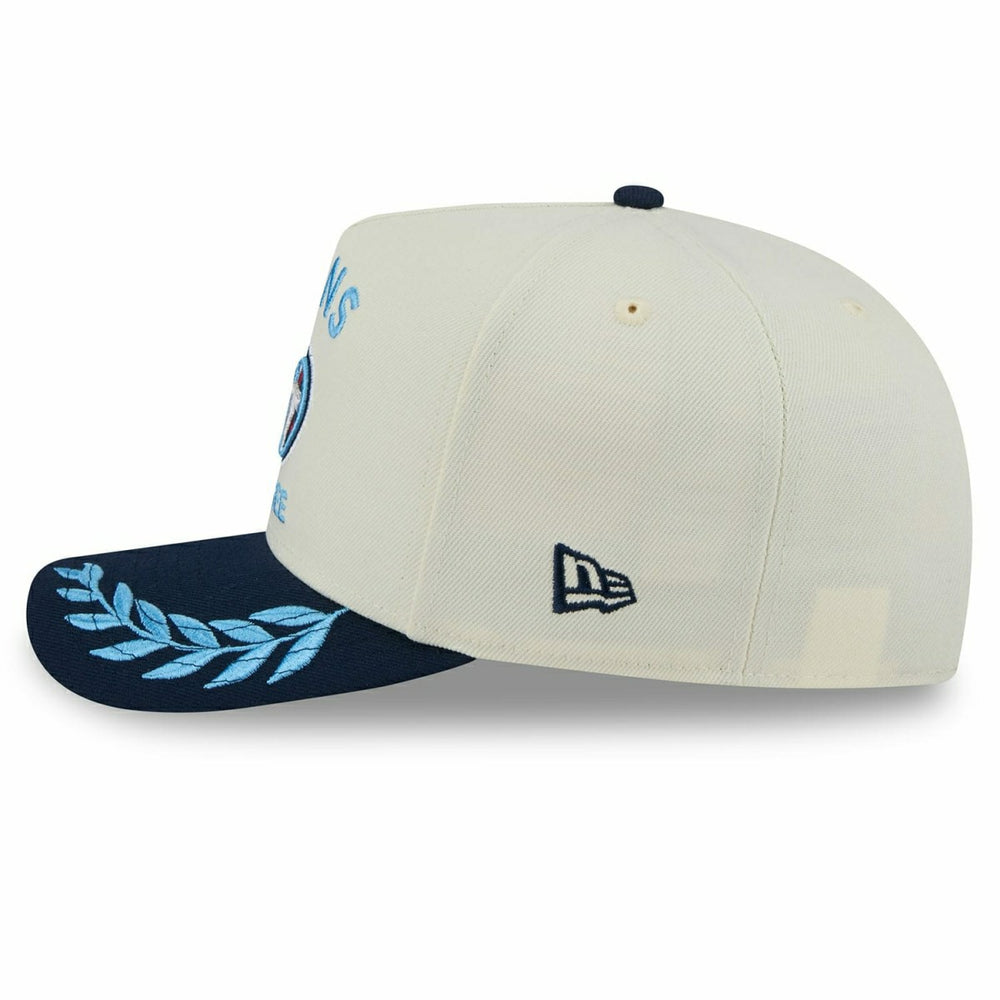 Tennessee Titans 2025 NFL Draft 9FIFTY A-Frame Snapback Cap Cream - Taass on sale
