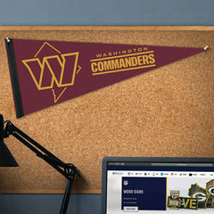 Washington Commanders State Logo Premium NFL Pennant - Taass for sale