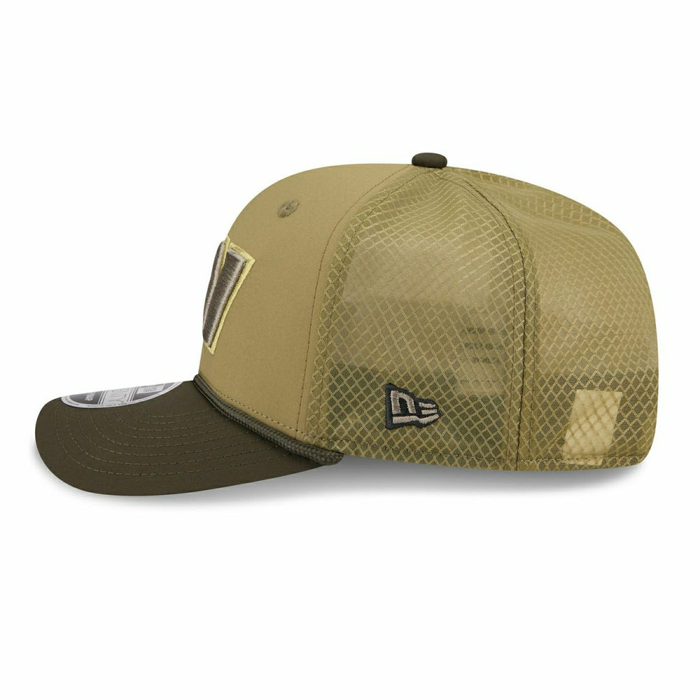 Washington Commanders 2025 NFL Salute to Service 9SEVENTY Trucker Snapback Cap Olive - Taass discount