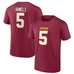 Jayden Daniels #5 Washington Commanders Player NFL T-Shirt Red - Taass on sale