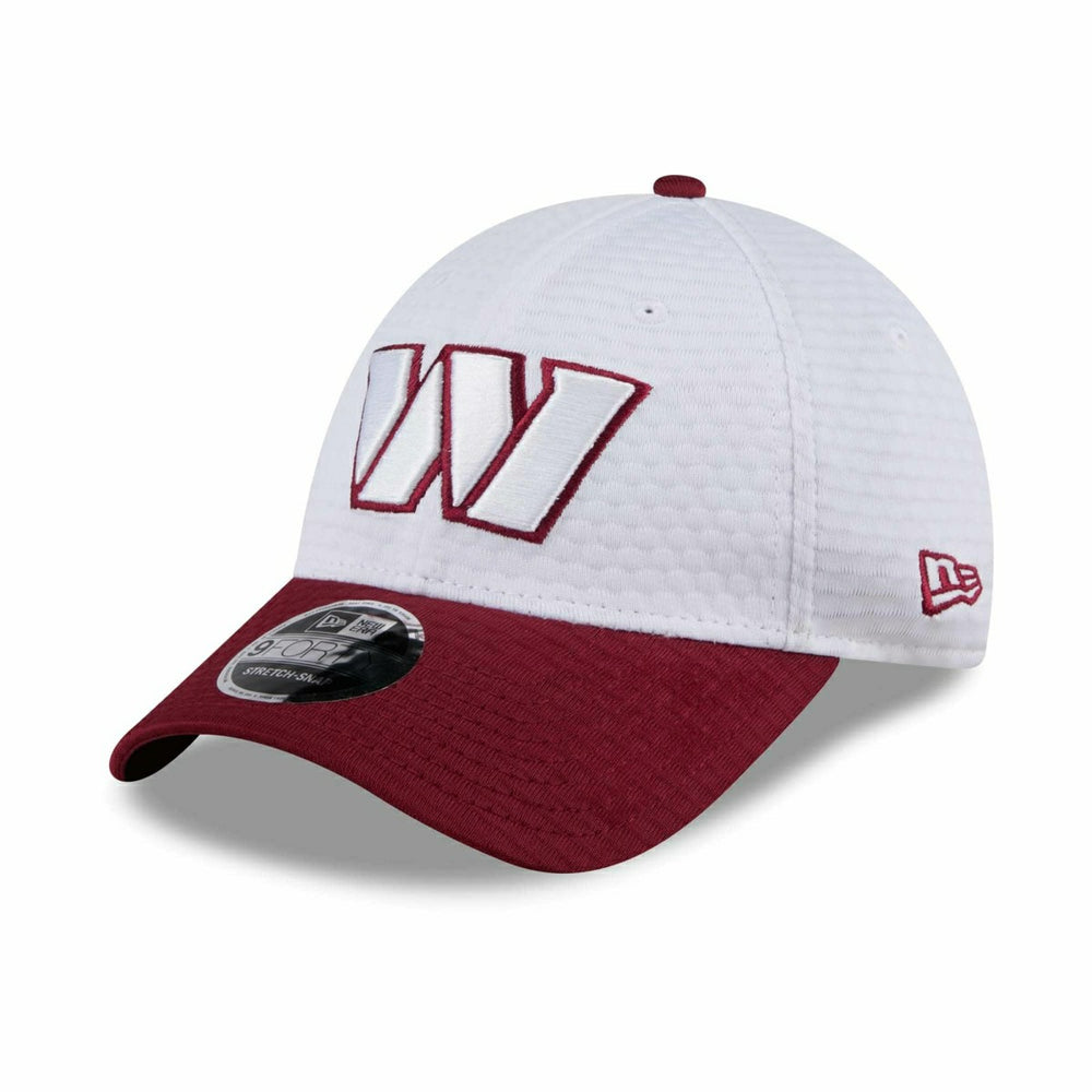 Washington Commanders 2024 NFL Training Camp New Era Stretch-Snap 9FORTY Cap White - Taass US