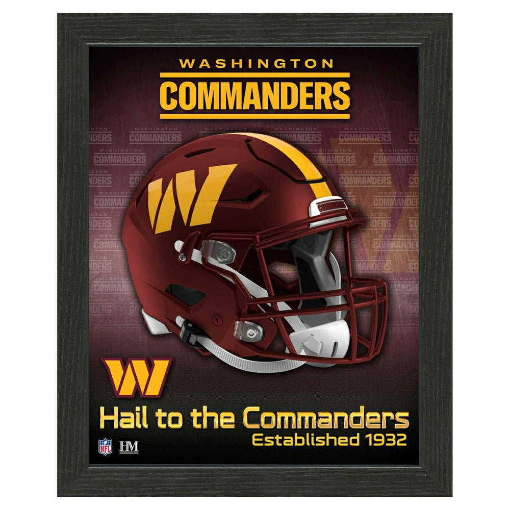 Washington Commanders NFL Team Helmet Framed Photo - Taass for sale