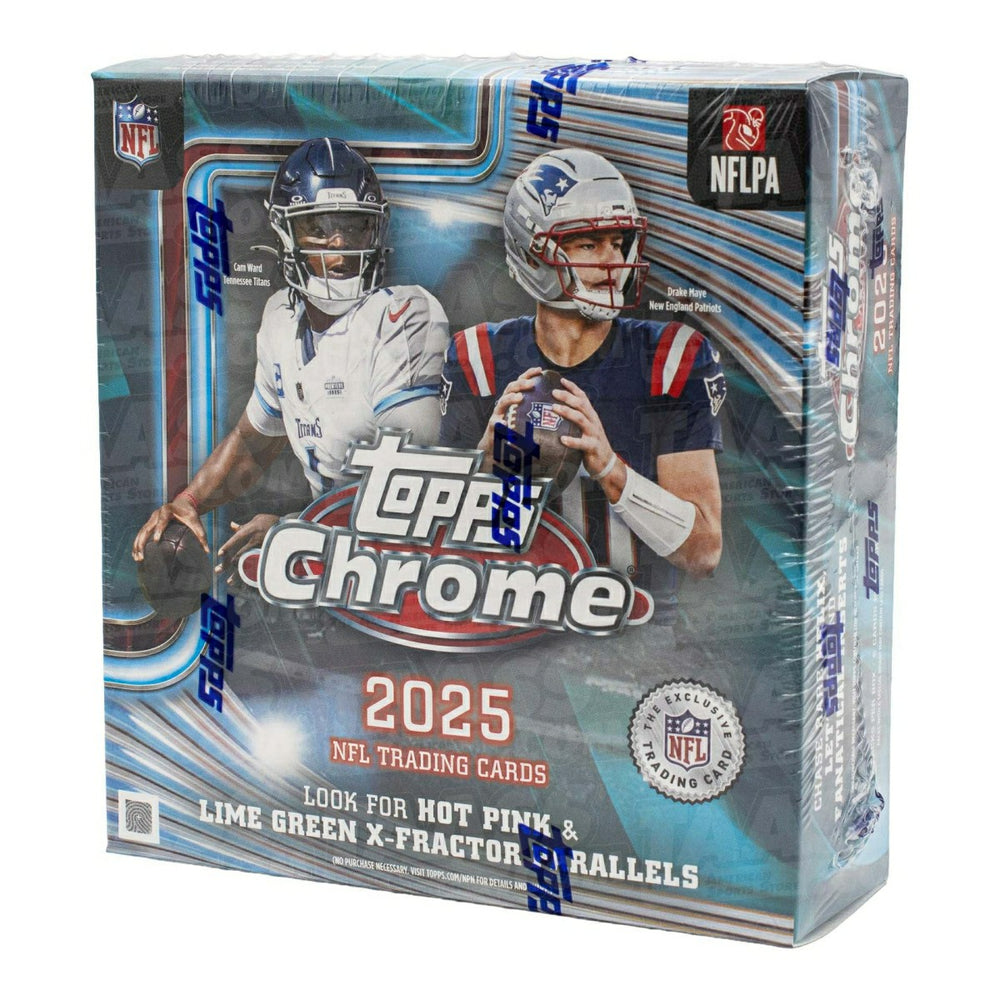 2025 Topps Chrome Football NFL Mega Box - Taass Online