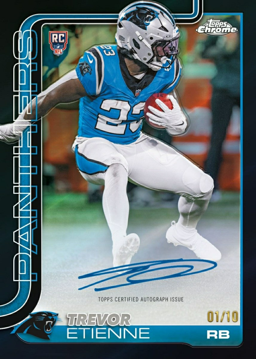 2025 Topps Chrome Football NFL Mega Box - Taass Online