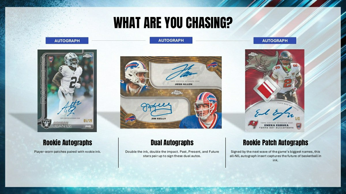 2025 Topps Chrome Football NFL Hobby Pack - Taass outlet