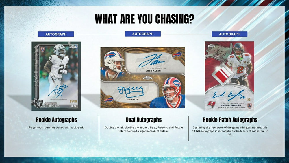 2025 Topps Chrome Football NFL Hobby Jumbo Box - Taass US