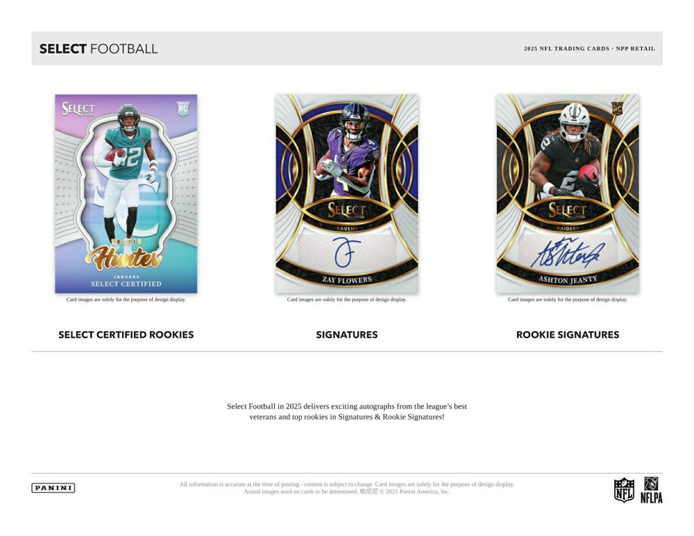 2025 Panini Select Football NFL Mega Box - Taass discount