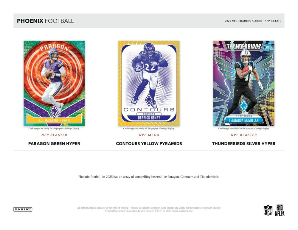 2025 Panini Phoenix Football Hobby NFL Mega Box - Taass sale