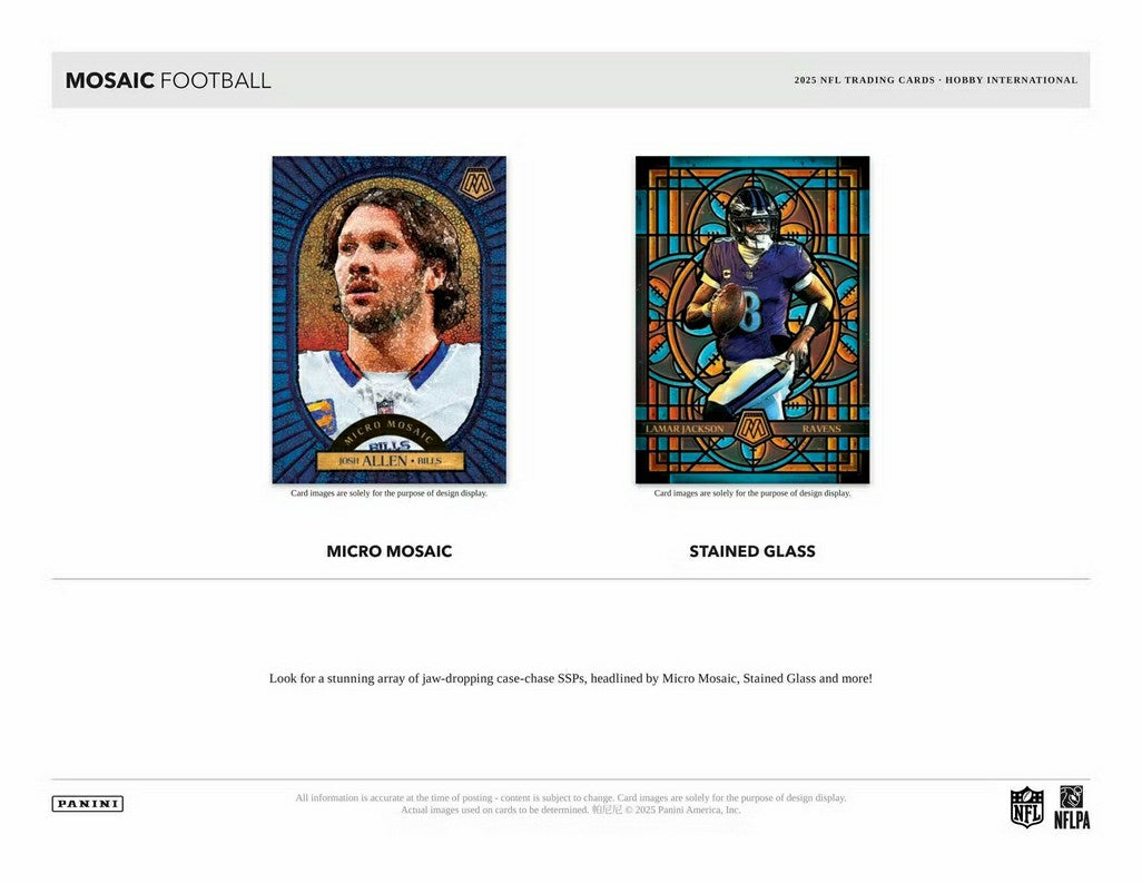 2025 Panini Mosaic Football International Hobby Box - Taass outlet