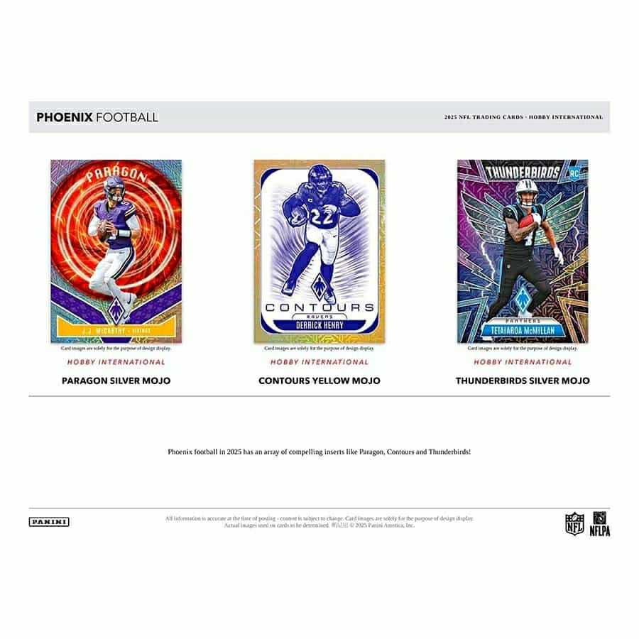 2025 Panini Phoenix Football Hobby International NFL Mega Box - Taass US