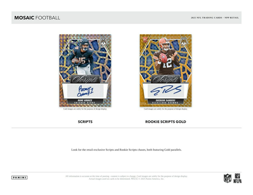 2025 Panini Mosaic Football NFL Fat-Pack Box - Taass for sale