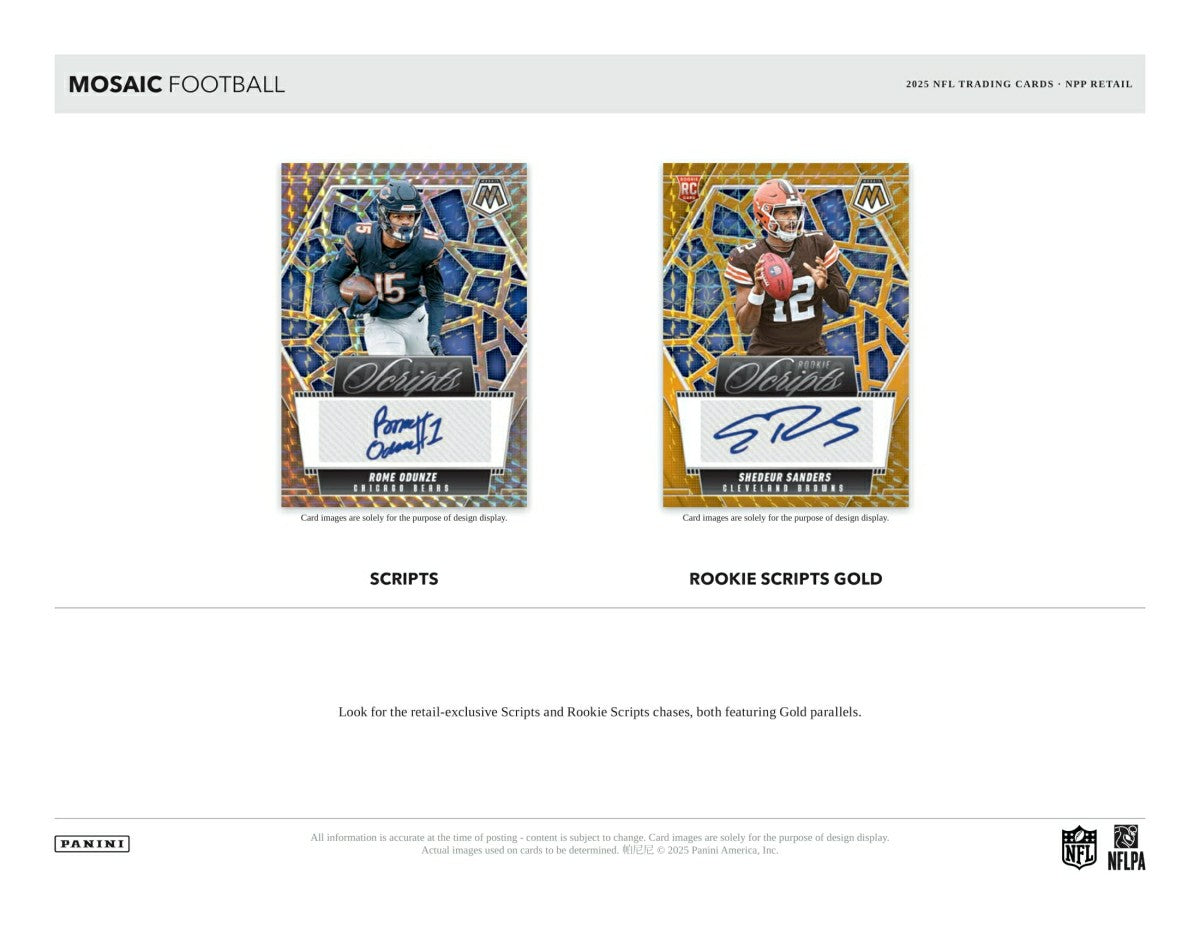 2025 Panini Mosaic Football NFL Blaster Box - Taass for sale