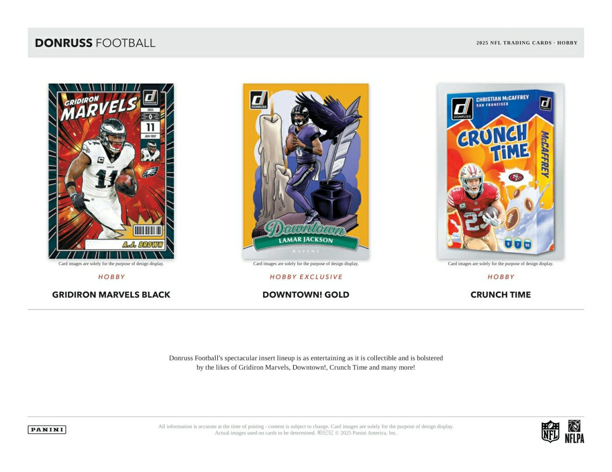 2025 Panini Donruss Football NFL Hobby Box - Taass Online