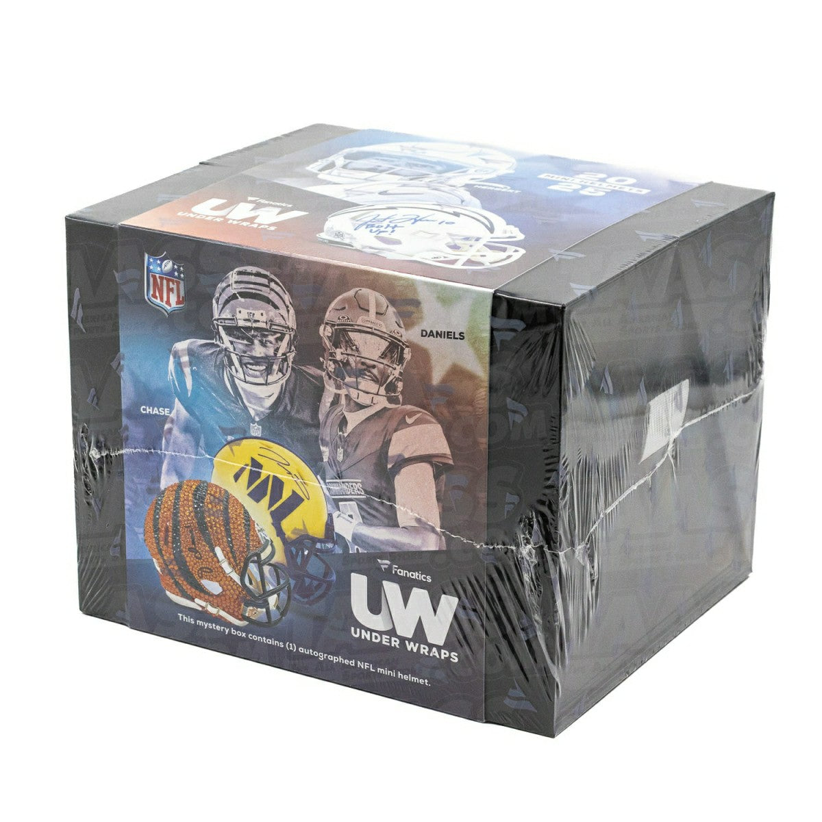2025 Fanatics Under Wraps NFL Autographed Mini Helmet Box - Taass outlet