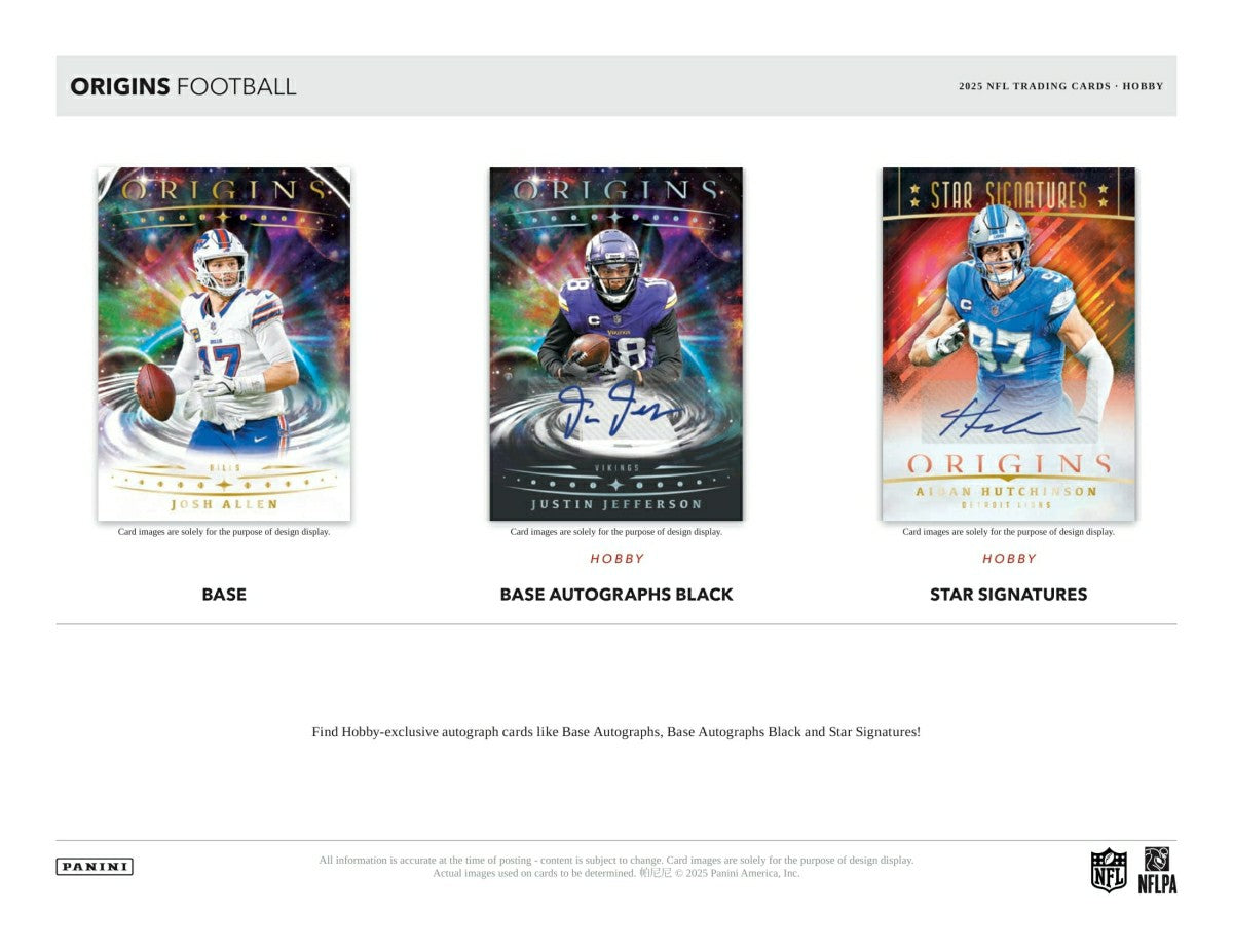2025 Panini Origins Football NFL Hobby Box - Taass sale