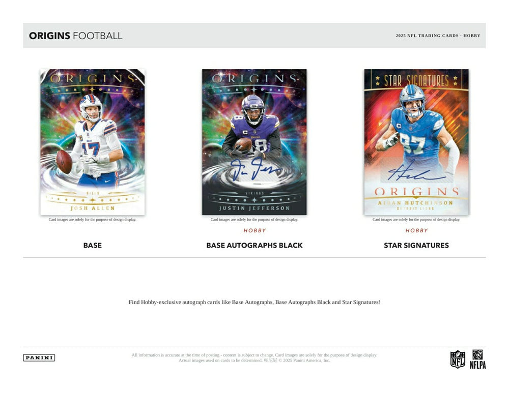 2025 Panini Origins Football NFL Hobby Box - Taass sale