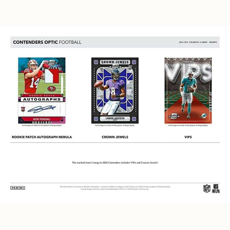 2024 Panini Contenders Optic Football NFL Hobby Box - Taass for sale