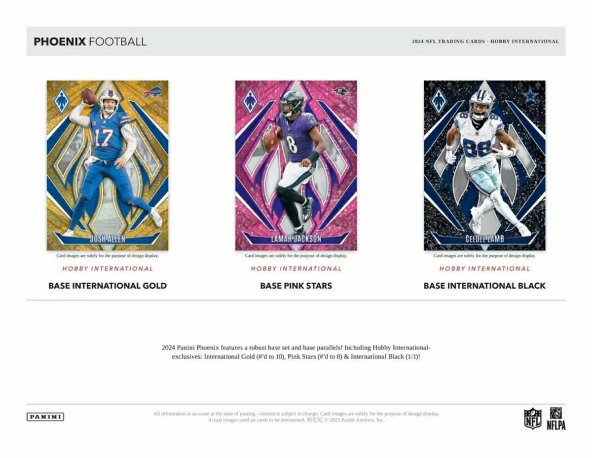 2024 Panini Phoenix Football NFL International Mega Box - Taass for sale