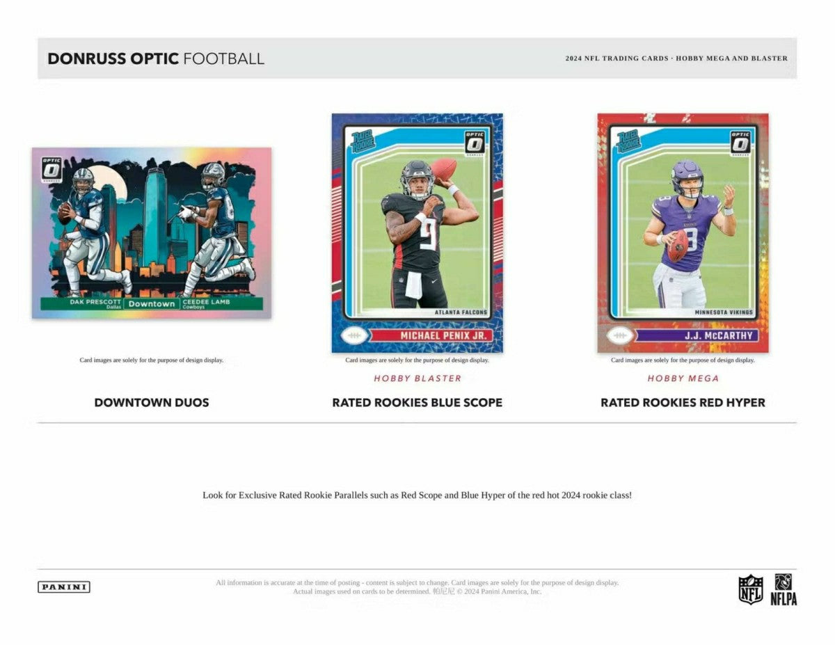 2024 Panini Donruss Optic NFL Football Blaster Box - Taass for sale