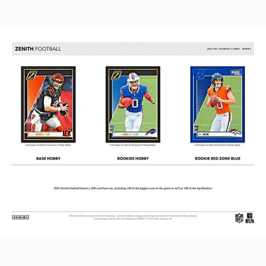 2024 Panini Zenith Football NFL Hobby Box - Taass US