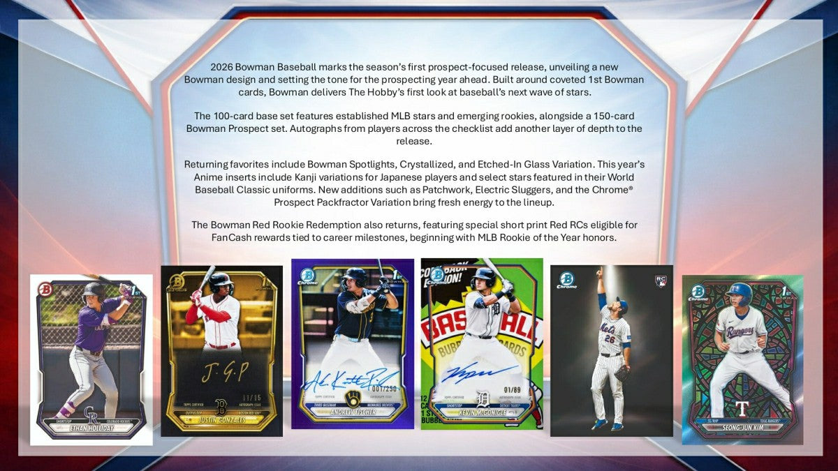 2026 Bowman Baseball Breaker Delight Hobby Box - Taass discount