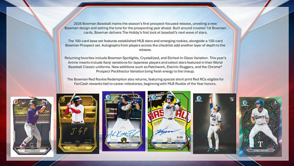 2026 Bowman Baseball Breaker Delight Hobby Box - Taass discount
