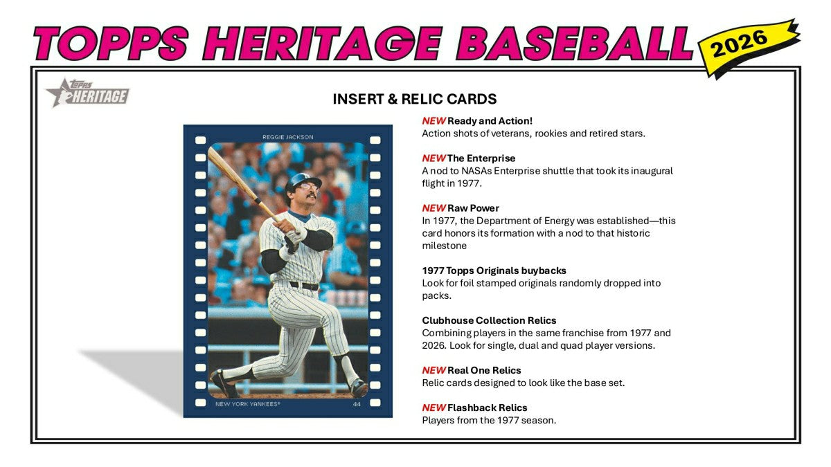 2026 Topps Heritage Baseball MLB Hobby Box - Taass Online