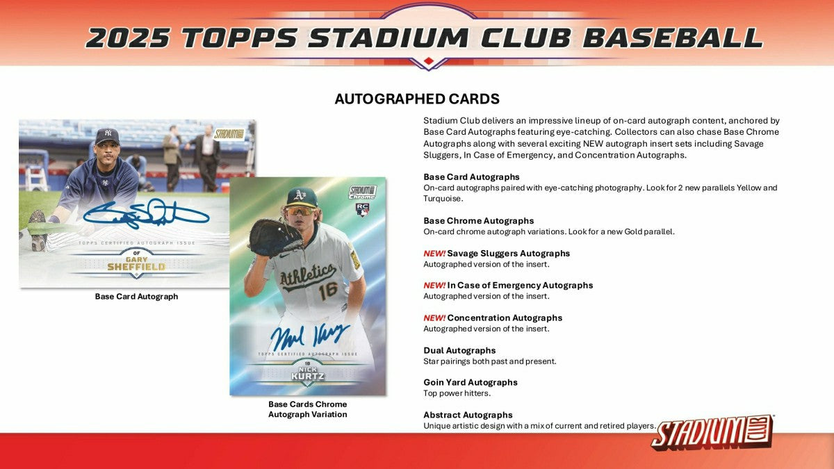 2025 Topps Stadium Club Baseball MLB Blaster Box - Taass discount