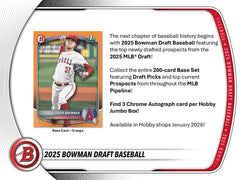 2025 Bowman Draft Baseball MLB Mega Box - Taass on sale