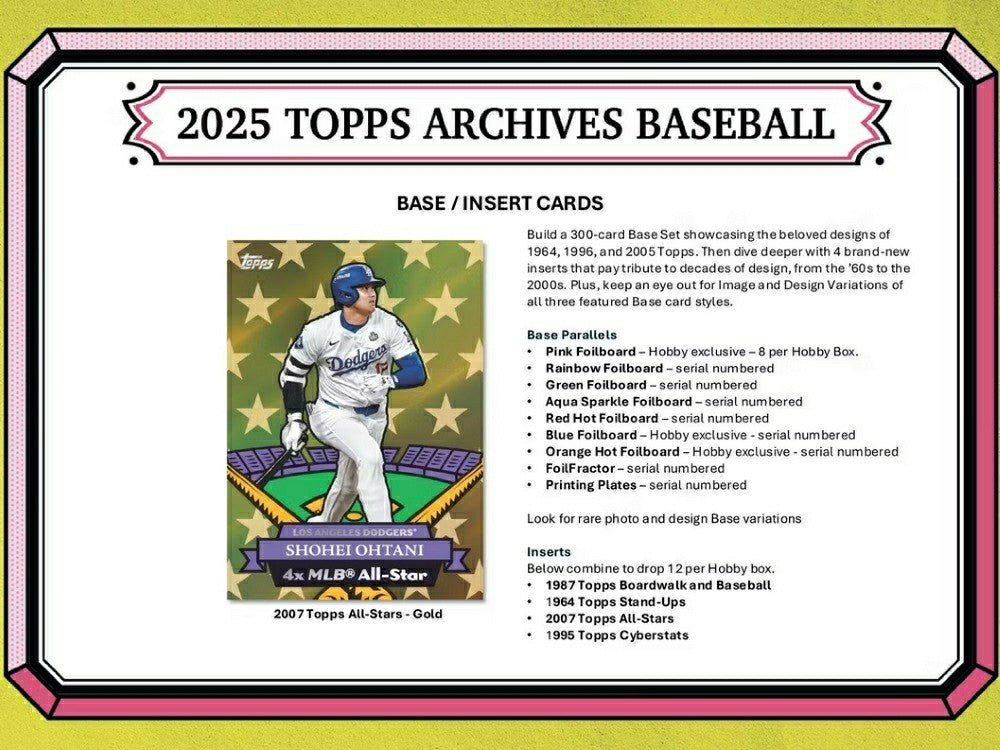 2025 Topps Archives Baseball MLB Blaster Box - Taass US