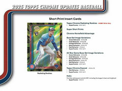 2025 Topps Chrome Update Baseball MLB Hobby Box - Taass for sale