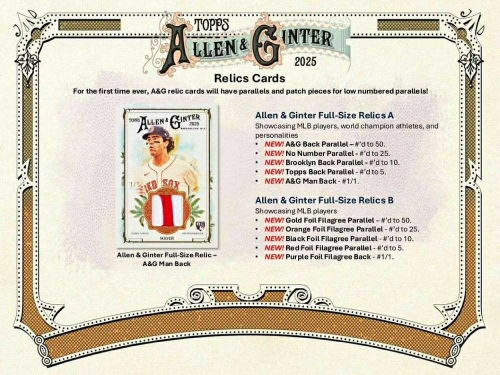 2025 Topps Allen & Ginter Baseball MLB Blaster Box - Taass discount