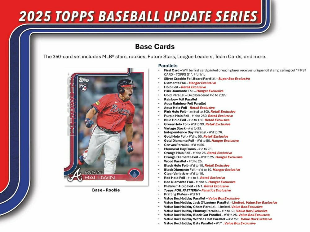 2025 Topps Update Series Baseball MLB Blaster Box - Taass on sale