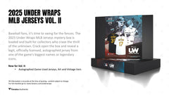 2025 Fanatics Under Wraps MLB Autographed Baseball Jersey Box Vol. 2 - Taass sale