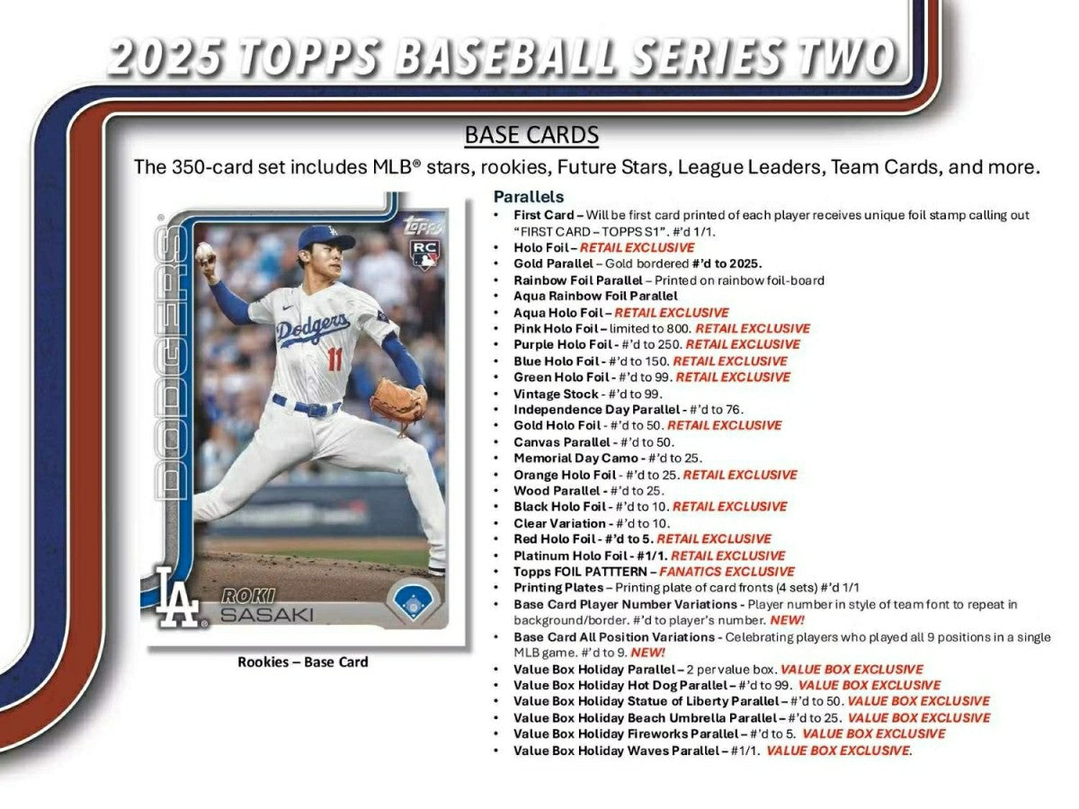 2025 Topps Series 2 Baseball MLB Mega Box - Taass sale
