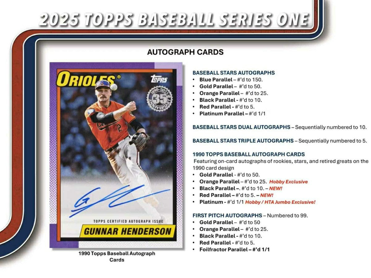 2025 Topps Series 1 Baseball MLB Hobby Box - Taass US